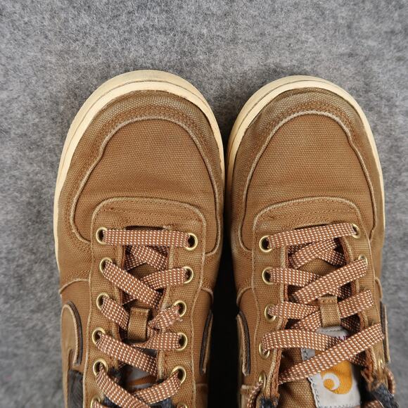 Nike Shoes 6Y Air Force 1 Low Carhartt WIP Ale Brown GS Sneakers Canvas Corduroy - Picture 9 of 16